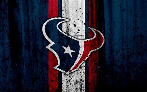 Download wallpapers Houston Texans, 4k, NFL, grunge, stone texture ...