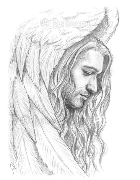 Forsaken Male Angel Fantasy Art Prints | ElvenstarArt | Art drawings sketches creative, Angel ...