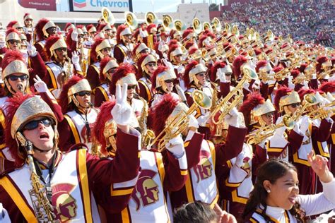 USC Trojan Marching Band Pep Rally - The Square