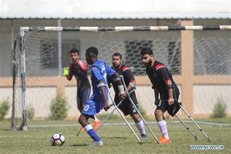 Feature: Gaza amputees challenge life by playing soccer - Xinhua ...