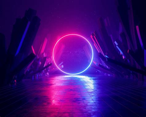 [100+] Neon Moon Wallpapers | Wallpapers.com