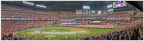 Texas Rangers 2011 World Series - MLB Framed Panoramic