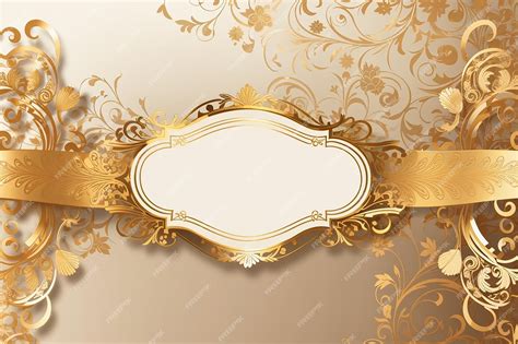 Premium AI Image | Decorative background with an elegant gold border