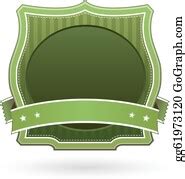 1 Green Blank Label Sticker For Use On Logos Clip Art | Royalty Free - GoGraph