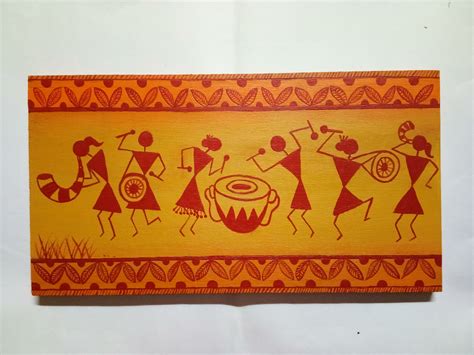 Warli Art madhubani art Indian folk art wall hanging | Etsy