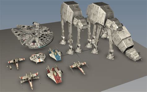 3d model star wars ultimate vehicles