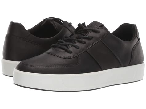 Ecco Leather Soft 8 Classic Sneaker in Black/Black (Black) for Men - Save 1% - Lyst