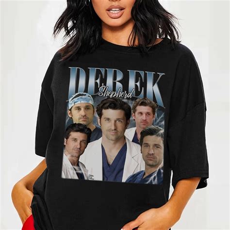 Derek Shepherd Shirt Derek Shepherd Bootleg Shirt Vintage Derek Shepherd Tee Grey's Anatomy ...