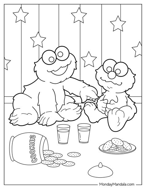 20 Cookie Monster Coloring Pages (Free PDF Printables)