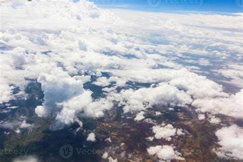 Blue sky with clouds on the airplane 6178564 Stock Photo at Vecteezy