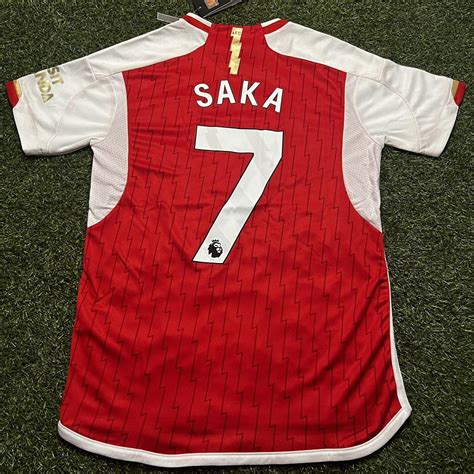 Arsenal 23/24 Home Jersey SAKA #7 - Men's... - Depop