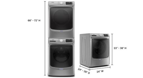 Stackable Washer and Dryer Dimensions | Maytag