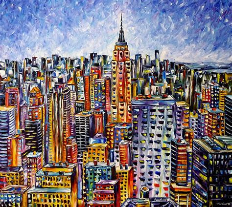 Above New York Oil painting by Mirek Kuzniar | Artfinder