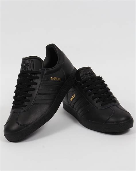 Adidas Gazelle Leather, Trainers, Black, Originals,mens