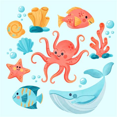 Sea Animals Images - Free Download on Clipart Library - Clip Art Library