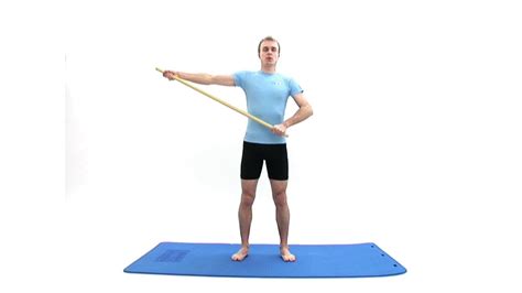 Shoulder Abduction Stretch (dowel) - YouTube