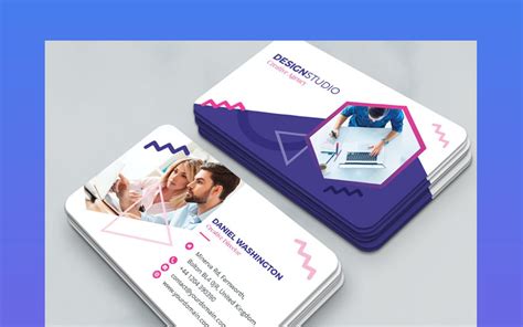 25+ Best Free Die Cut Business Card Template Design Shapes | Envato Tuts+