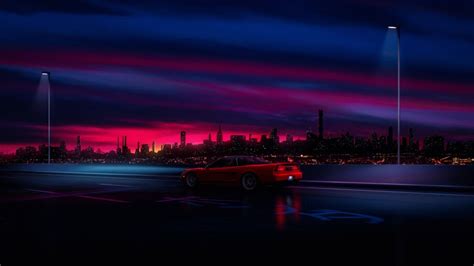 Night, City, Scenery, Car, 8K, #4.1938 Wallpaper