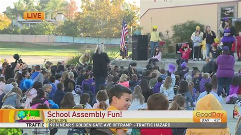 School assembly fun at Olive Grove Elementary! - YouTube