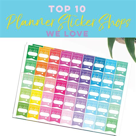 Top 10 Planner Sticker Shops We Love — Gibb+Co Studio