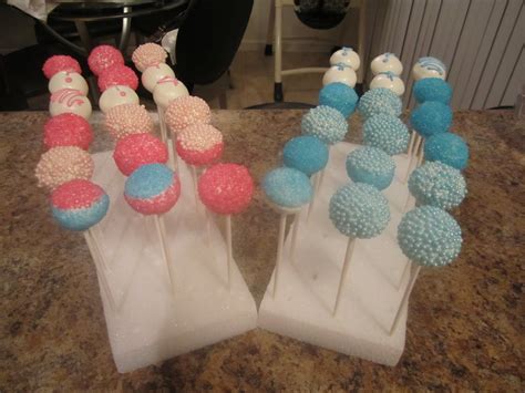 Alexandria's Creations: Gender Reveal Cake Pops