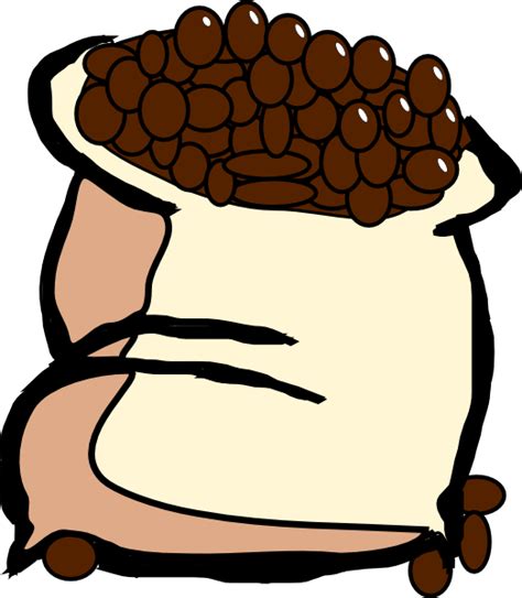 Bag Of Coffee Beans Clip Art at Clker.com - vector clip art online ...