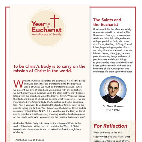 Year of the Eucharist | For Parishes _Year of the Eucharist