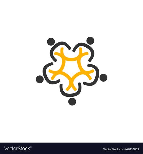 Association logo template icon brand identity Vector Image