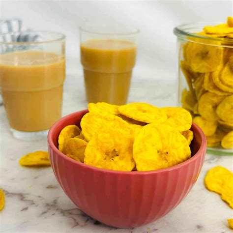 Plantain Chips / Kerala Banana Chips (Air Fryer) - Easy Indian Cookbook