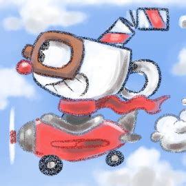 Cuphead plane by Jimboss on Newgrounds