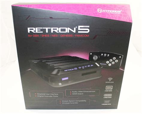 New RetroN 5 Black System - Plays NES, SNES, Genesis, Game Boy and More