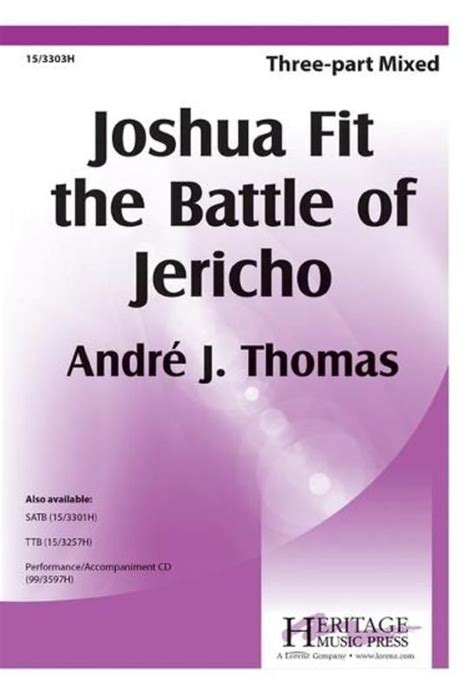 Check out the Joshua Fit The Battle Of Jericho 3 Part Mixed Available at Carlingford Music ...