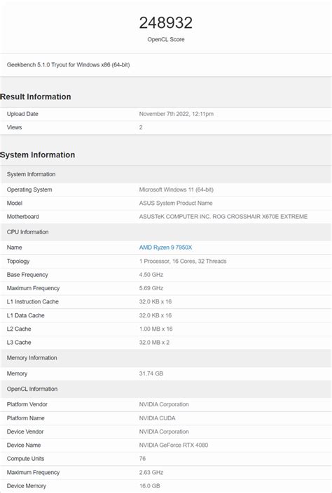 GeForce RTX 4080 Geekbench 5 Score Shows 15% Performance Boost Over RTX ...