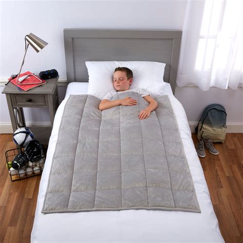 Weighted Blanket for Kids by Sleep Therapy, 4.5 lbs, Gray – Deal – BrickSeek