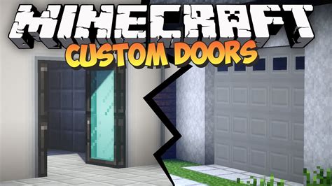 Minecraft: CUSTOM DOORS MOD - Malisis Doors Mod Showcase - YouTube