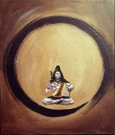 Lord Shiva as adiyogi in creative art painting | Hindouisme, Image hd, Yoga