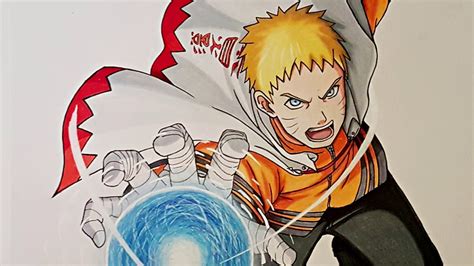 Drawing Naruto Hokage Rasengan Mode ナルトラセンガン - YouTube