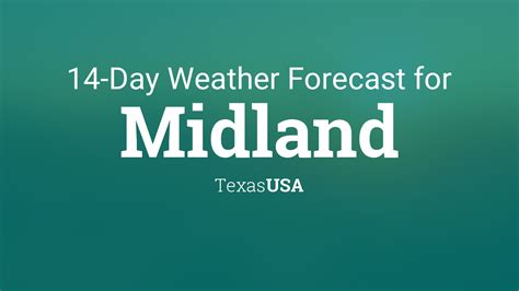 Midland, Texas, USA 14 day weather forecast