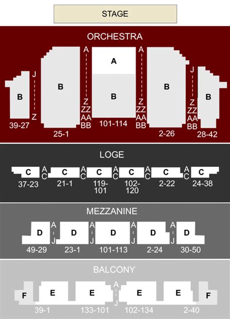 Golden Gate Theatre, San Francisco, CA - Seating Chart & Stage - San ...