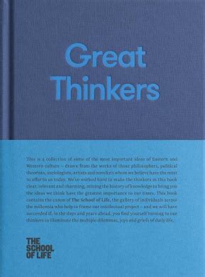 Great Thinkers, The School of Life Alain De Botton - Shop Online for ...