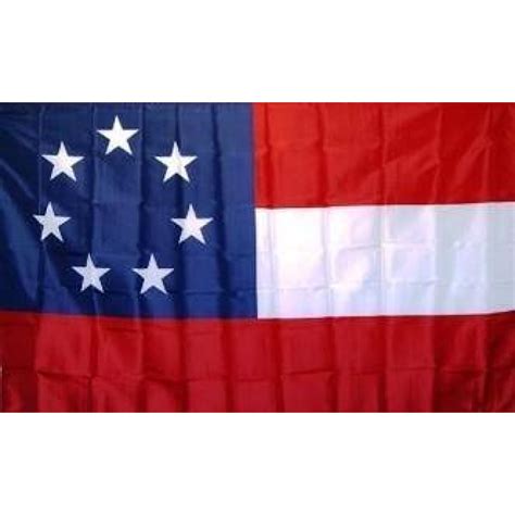 Made in USA 1st Confederate National Flag / 7 Stars and Bars for sale!