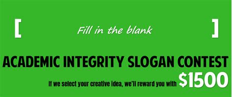 COD Academic Integrity Slogan Contest | College of DuPage Library