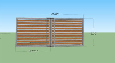 Modern Swing Gate Design #001 - Gateswale