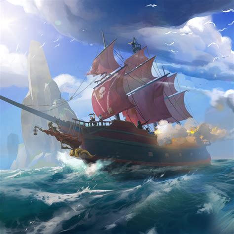 Nic727 in 2021 | Fantasy boat, Pirate ship art, Sea of thieves art