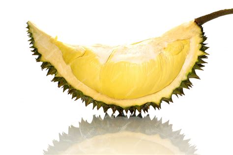 Premium Photo | Closeup piece ripe durian monthong in thailand, isolate on white background with ...