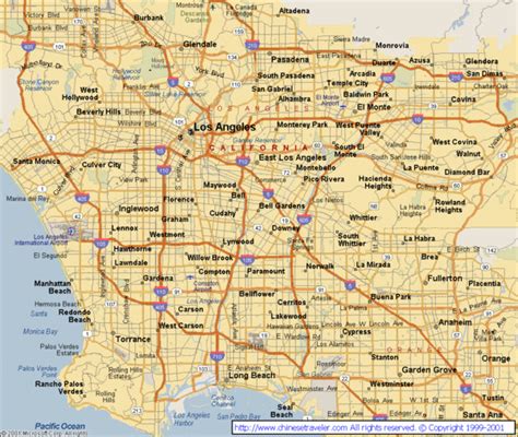 Los Angeles California City Map - Los Angeles California • mappery