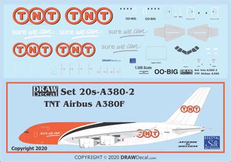 Airbus A380F - TNT Cargo Flight of Fancy Draw Decal -20-A380-02