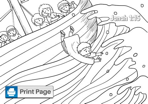 Jonah And The Whale Coloring Pages