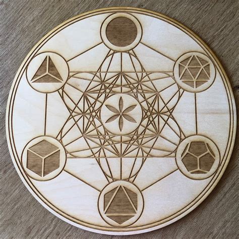 Metatron's Cube Crystal Grid - Platonic Solids – Zen and Meow