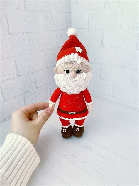 Crochet Pattern Santa Doll Amigurumi Doll Pattern Christmas - Etsy